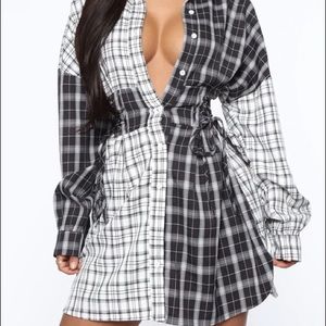 NWT Fashion Nova Plaid dress